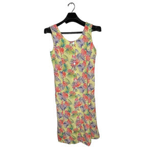 Koret floral women's Sleeveless Maxi dress Size PM Rayon Tropical